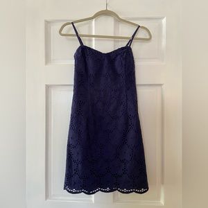 Lily Pulitzer Navy Eyelet Sundress